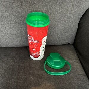 2025 Holiday Universal Parks Coca-Cola Red Tumbler with Green Lid